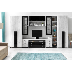 ASCOR fali szekrény – Modern falra szerelhető tároló, zárt és nyitott részekkel