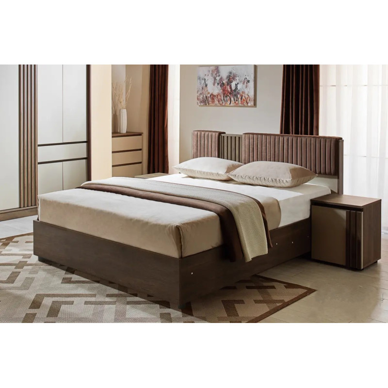 MALTORA ágykeret – modern, párnázott fejtámlás ágy