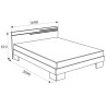 BRAVO ágykeret 160x200 – modern hálószobai ágy