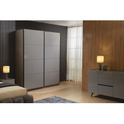 SCAPE tolóajtós gardrób – prémium, fényes felületű ruhásszekrény