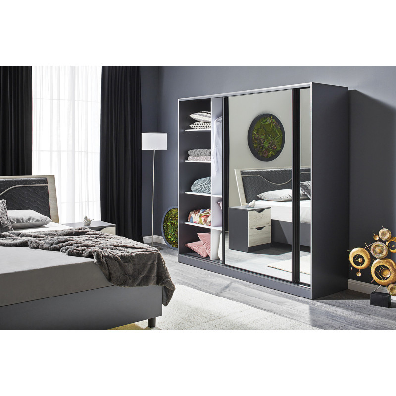 HAPPA tolóajtós gardrób – modern, helytakarékos ruhásszekrény