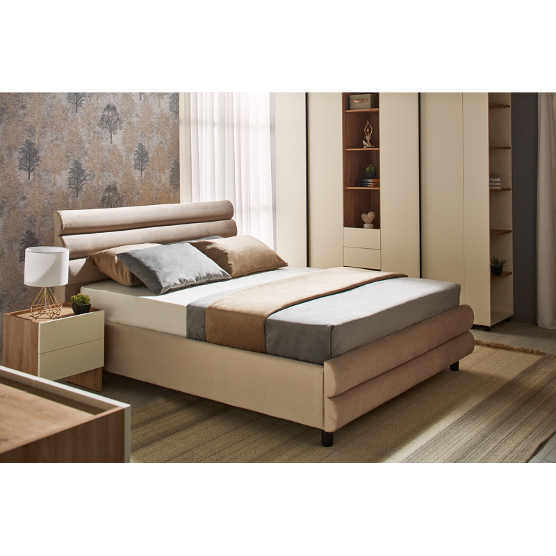 KOSMO franciaágy 160x200, 180x200, 200x200 – Modern kárpitozott ágy