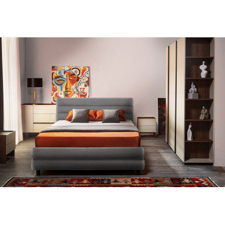 KOSMO franciaágy 160x200, 180x200, 200x200 – Modern kárpitozott ágy