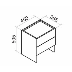KOSMO éjjeliszekrény – Modern hálószobai kiegészítő