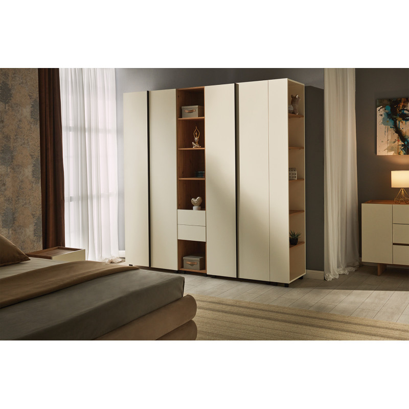 KOSMO gardrób polcokkal 0,8 m – Moduláris polcos szekrény