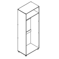 KOSMO gardrób váz rúddal 0,8 m – Moduláris akasztós szekrény