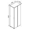 KOSMO gardrób váz rúddal 0,8 m – Moduláris akasztós szekrény