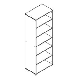 KOSMO gardrób polcokkal 0,8 m – Moduláris polcos szekrény