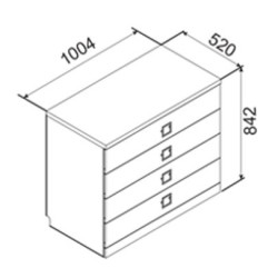 AMIGO komód – modern ifjúsági tárolóbútor | Lakásform