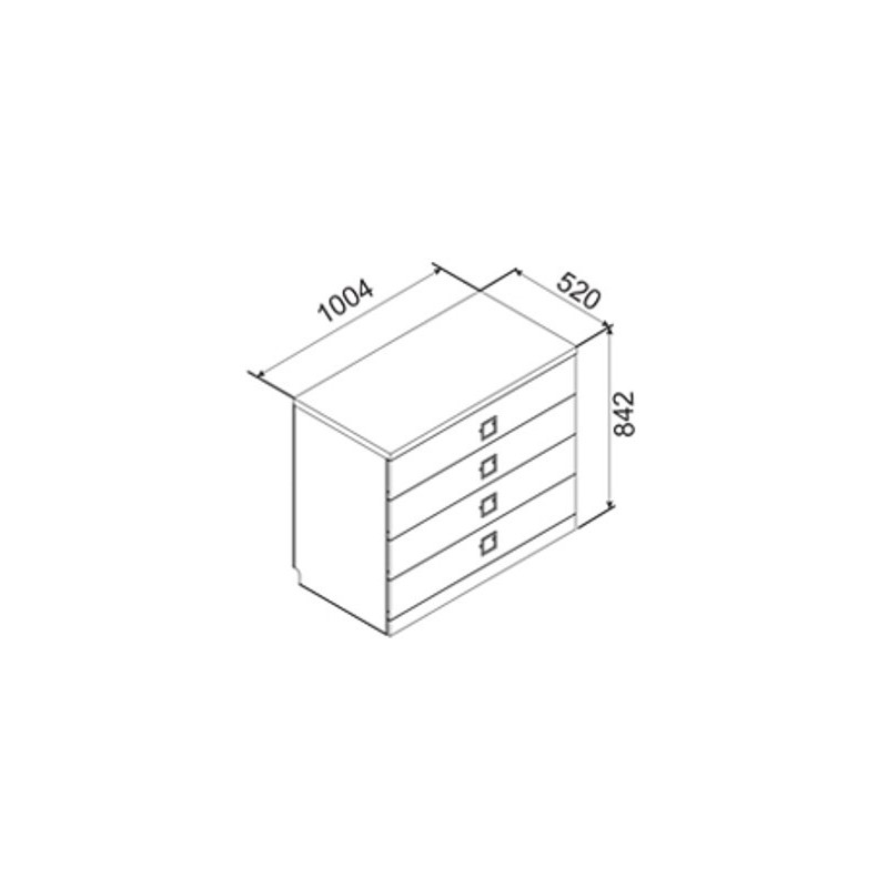 AMIGO komód – modern ifjúsági tárolóbútor | Lakásform