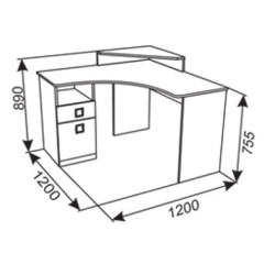 AMIGO sarok számítógépasztal – helytakarékos tanulóasztal | Lakásform