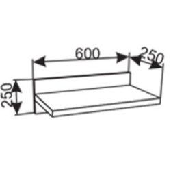 AMIGO fali polc 0.6 m – modern kis polc