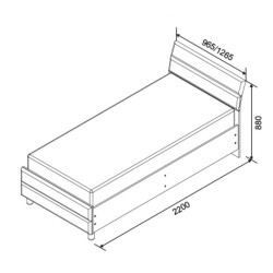 KOSMO STAR ágy – modern ifjúsági ágy | Lakásform