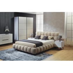 SPACE hálószoba szett fehér opti – modern hálószoba bútor garnitúra