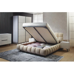 SPACE hálószoba szett fehér opti – modern hálószoba bútor garnitúra