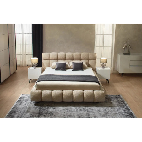 SPACE hálószoba szett fehér opti – modern hálószoba bútor garnitúra