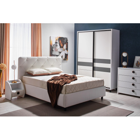 CRISTAL franciaágy – elegáns, modern hálószobabútor