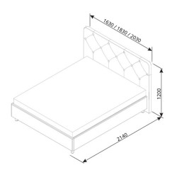 CRISTAL franciaágy – elegáns, modern hálószobabútor