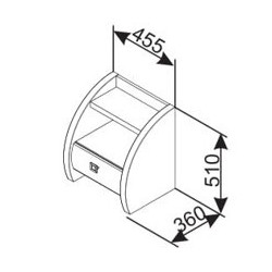 CRISTAL éjjeliszekrény – modern hálószobabútor