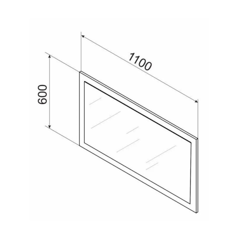 CRISTAL tükör – elegáns hálószobai falitükör