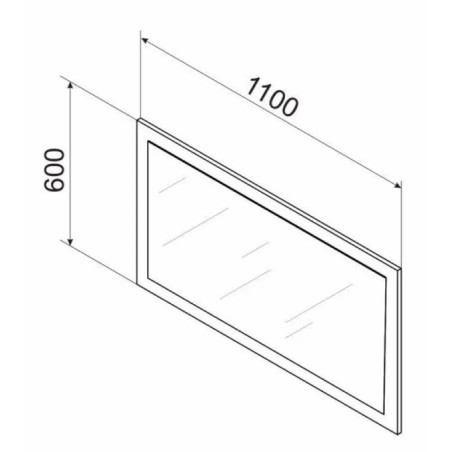 CRISTAL tükör – elegáns hálószobai falitükör