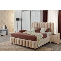 FANCY franciaágy ágyneműtartóval – elegáns kárpitozott ágy