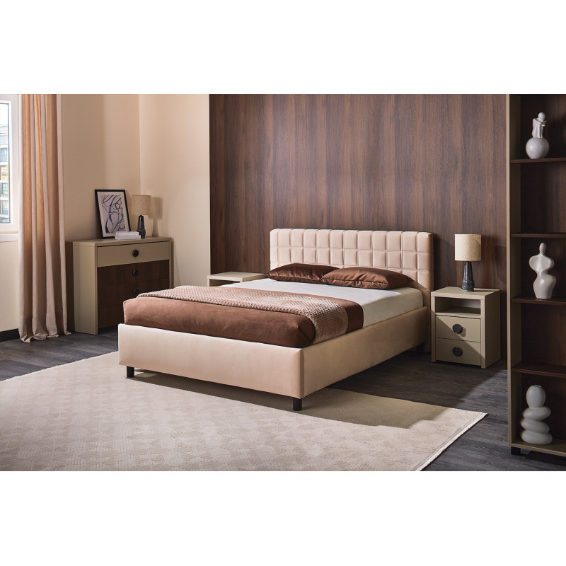 CORAL franciaágy – modern, minimalista hálószobai ágy
