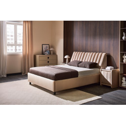 BREMEN franciaágy – modern kárpitozott ágy praktikus tárolóval