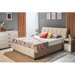 SAMBA franciaágy ágyneműtartóval – modern kárpitozott ágy