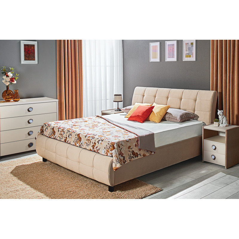 SAMBA franciaágy ágyneműtartóval – modern kárpitozott ágy