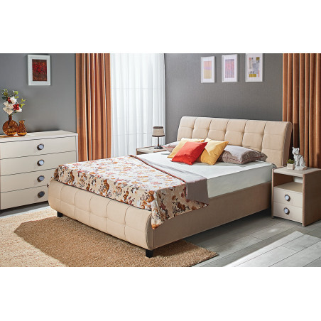 SAMBA franciaágy ágyneműtartóval – modern kárpitozott ágy