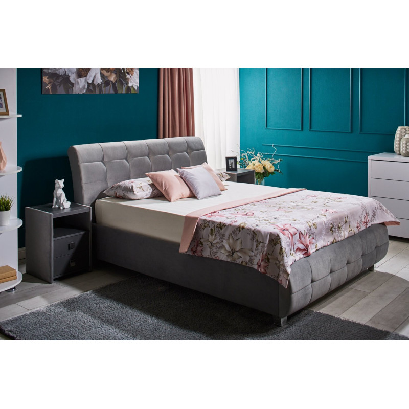 SAMBA franciaágy ágyneműtartóval – modern kárpitozott ágy