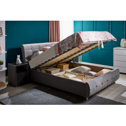 SAMBA franciaágy ágyneműtartóval – modern kárpitozott ágy