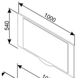 HAPPY komód tükör – modern hálószoba tükör