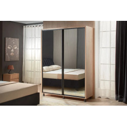 HAVANA tolóajtós gardrób tükörrel – több méretben