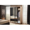 HAVANA tolóajtós gardrób tükörrel – több méretben