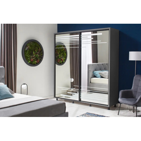 VENUS tolóajtós gardrób tükörrel több méretben