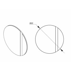 JOLY tükör – modern kerek tükör fésülködőasztalhoz