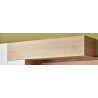 PALERMO függesztett vízszintes szekrény 160 cm – tölgy-fehér nappali bútor