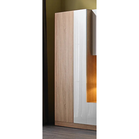 PALERMO szekrény 85 cm – tölgy-fehér nappali bútor