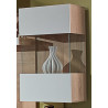 PALERMO függesztett vitrines szekrény 60 cm – tölgy-fehér