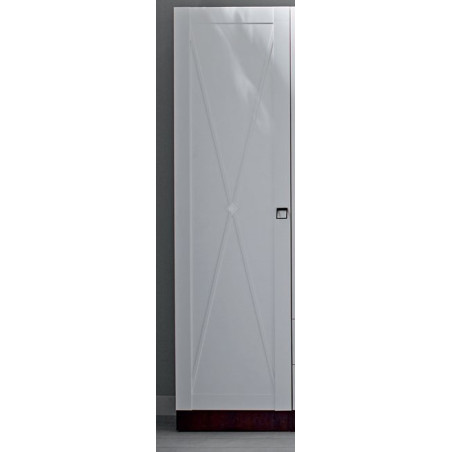 Modern ELDORADO akasztós szekrény elem 55 cm szélességgel, X mintás designnal. Ideális nappaliba vagy gardrób kiegészítéshez.