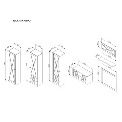 ELDORADO nappali bútor összeállítás modern kivitelben