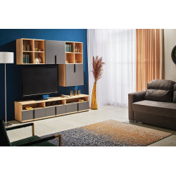 DUET gardrób 85 cm – modern, kompakt tárolószekrény