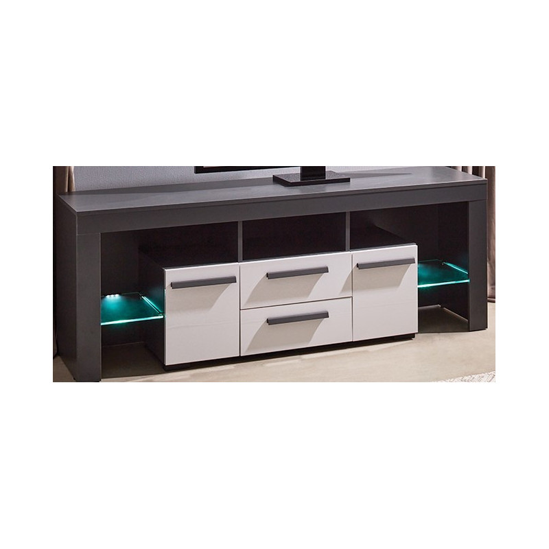 CITY TV komód LED világítással – modern nappali bútor
