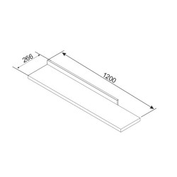 CITY fali polc – modern nappali kiegészítő