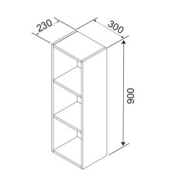 CITY függesztett szekrény – modern nappali tároló