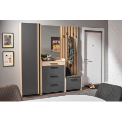 SOLARIS gardróbszekrény 60 cm – modern előszobabútor