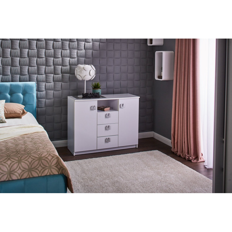 RIONA komód fiókokkal, ajtóval