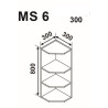 GLORIA MS6 300 felső sarok modul